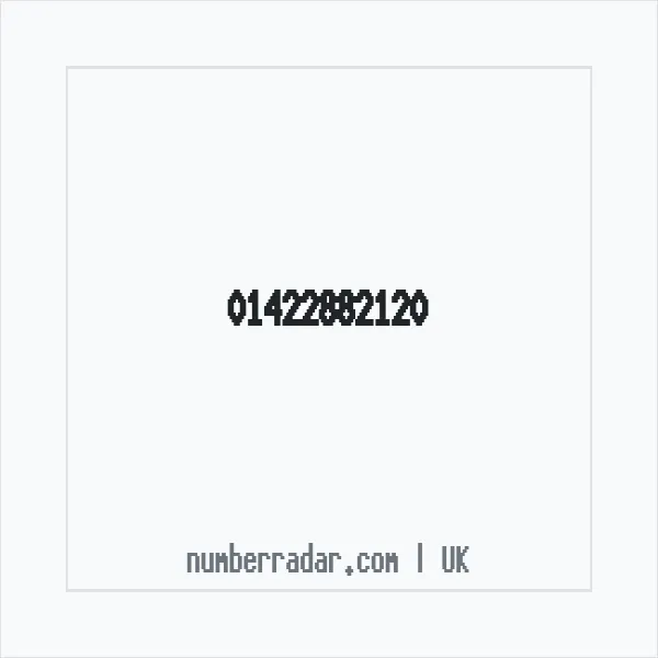 Reverse number check for +44 1422 882120 — who called me?