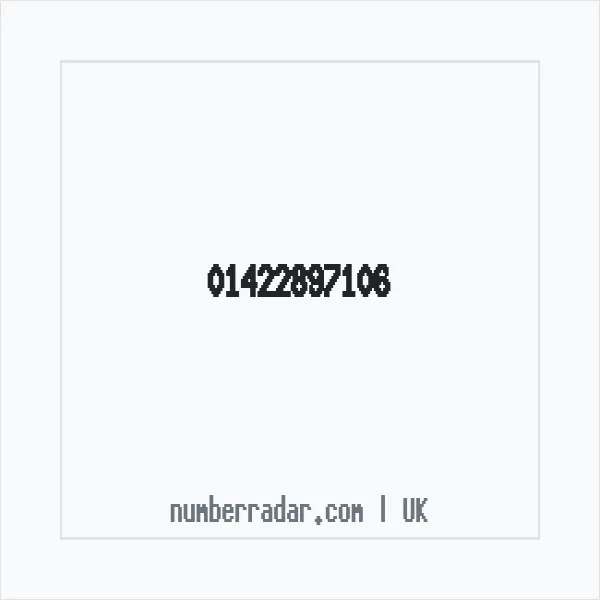 Reverse number check for +44 1422 897106 — who called me?