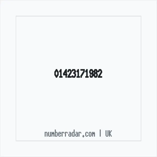 Reverse number check for +44 1423 171982 — who called me?