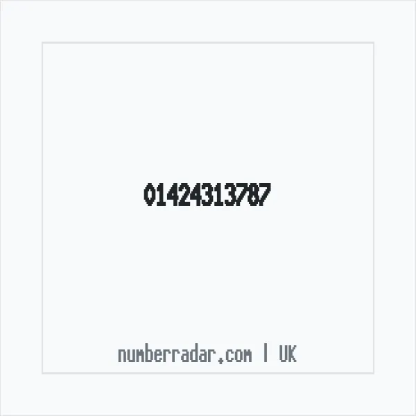 Reverse number check for +44 1424 313787 — who called me?