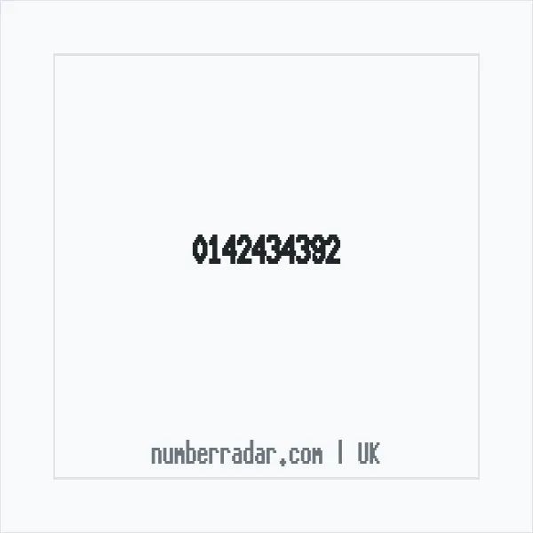 Reverse number check for +44 142434392 — who called me?