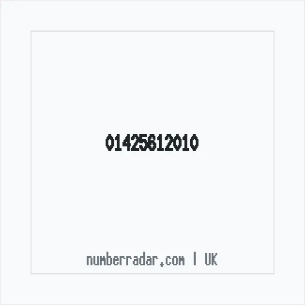 Reverse number check for +44 1425 612010 — who called me?