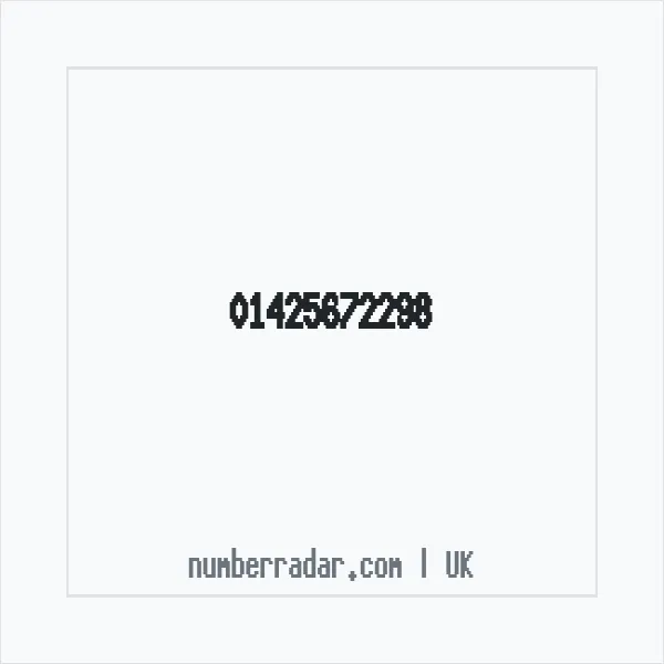 Reverse number check for +44 1425 672298 — who called me?