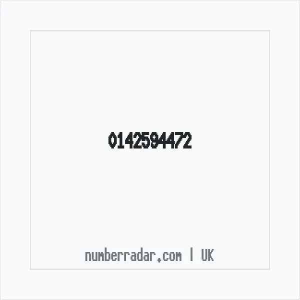 Reverse number check for +44 142594472 — who called me?