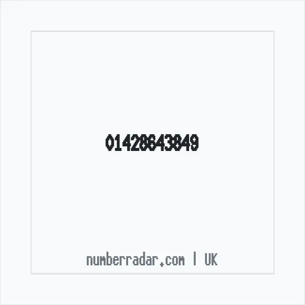 Reverse number check for +44 1428 643849 — who called me?