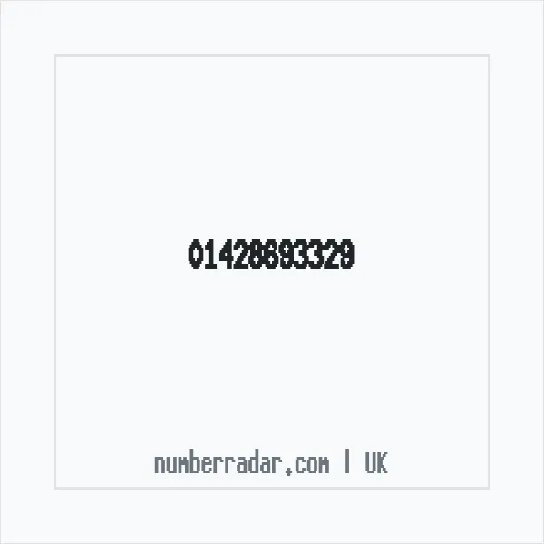 Reverse number check for +44 1428 693329 — who called me?