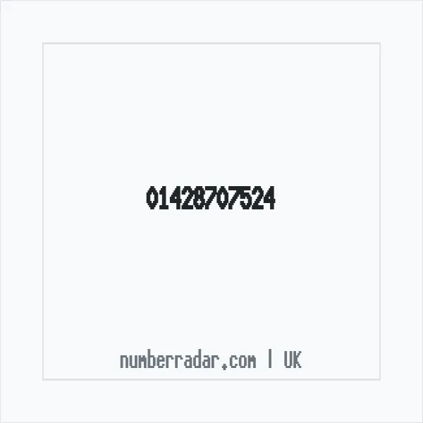Reverse number check for +44 1428 707524 — who called me?