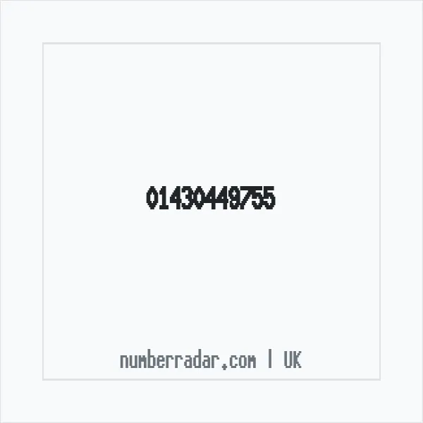 Reverse number check for +44 1430 449755 — who called me?