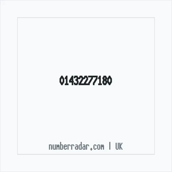 Reverse number check for +44 1432 277180 — who called me?