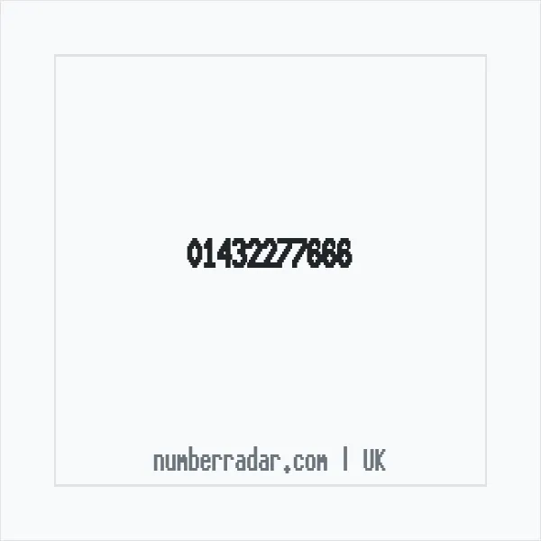 Reverse number check for +44 1432 277666 — who called me?