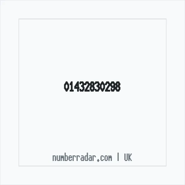 Reverse number check for +44 1432 830298 — who called me?