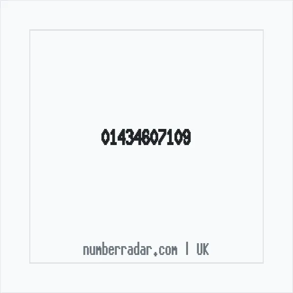 Reverse number check for +44 1434 607109 — who called me?