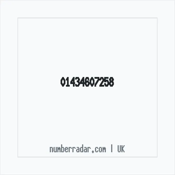 Reverse number check for +44 1434 607258 — who called me?