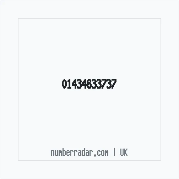 Reverse number check for +44 1434 633737 — who called me?