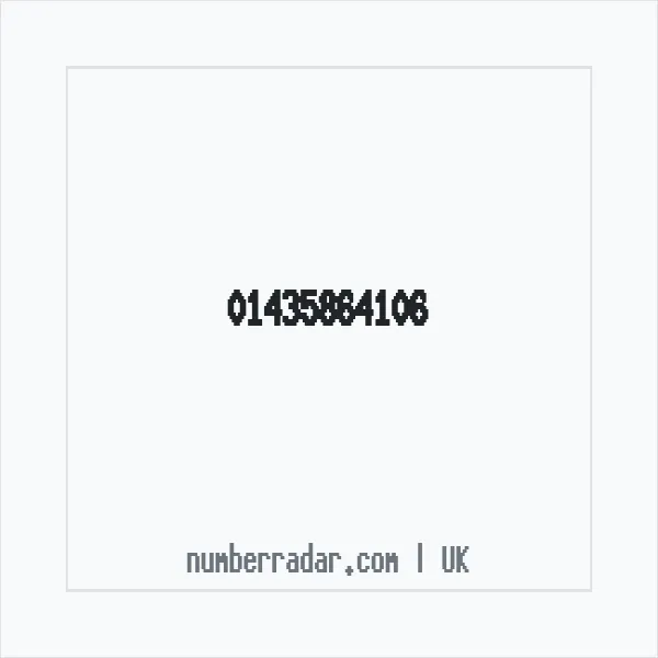 Reverse number check for +44 1435 864106 — who called me?