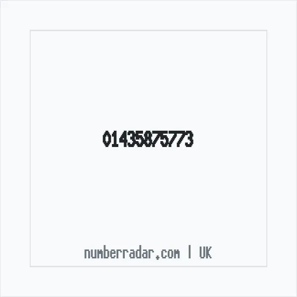 Reverse number check for +44 1435 875773 — who called me?