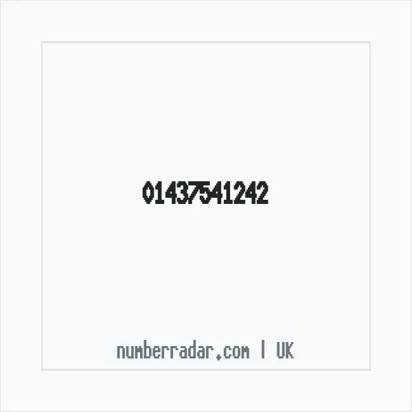 Reverse number check for +44 1437 541242 — who called me?