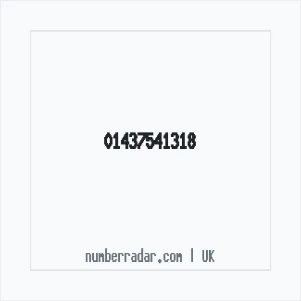 Reverse number check for +44 1437 541318 — who called me?