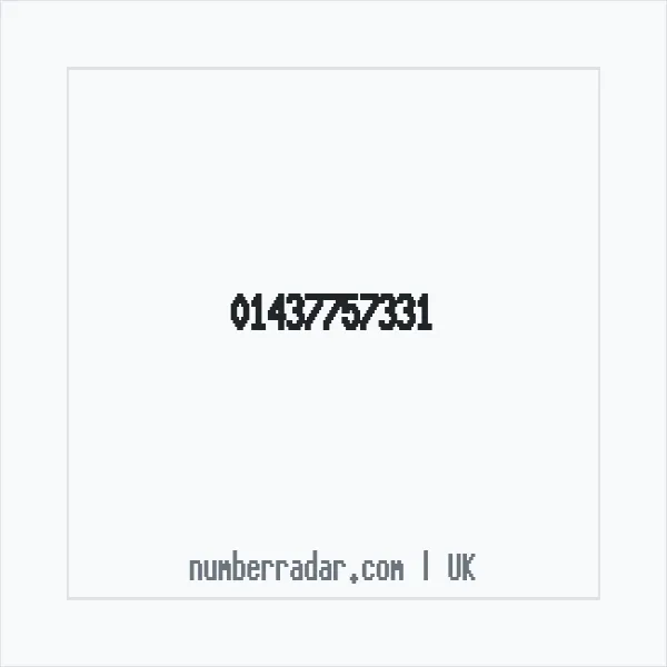 Reverse number check for +44 1437 757331 — who called me?