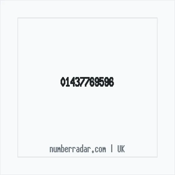 Reverse number check for +44 1437 769596 — who called me?