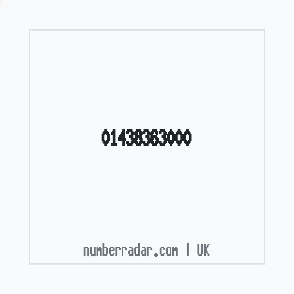 Reverse number check for +44 1438 363000 — who called me?