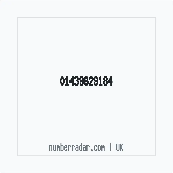 Reverse number check for +44 1439 629184 — who called me?