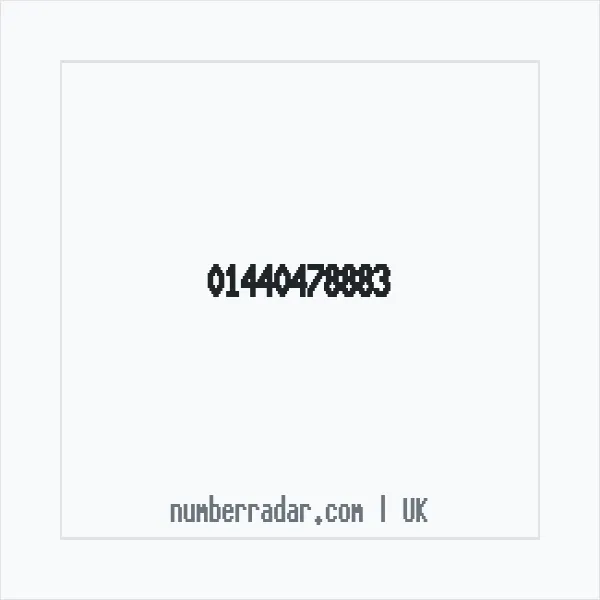 Reverse number check for +44 1440 478883 — who called me?