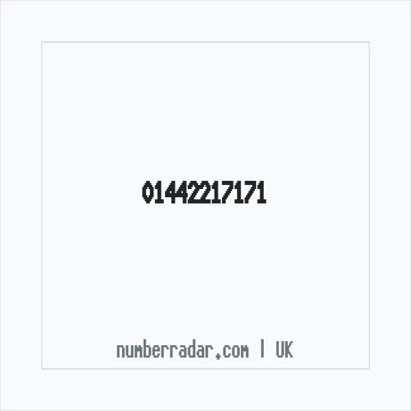 Reverse number check for +44 1442 217171 — who called me?