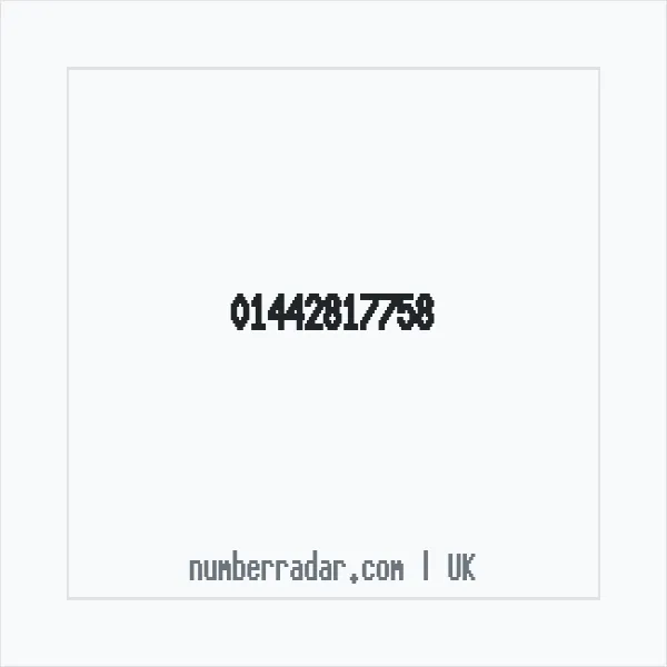 Reverse number check for +44 1442 817758 — who called me?