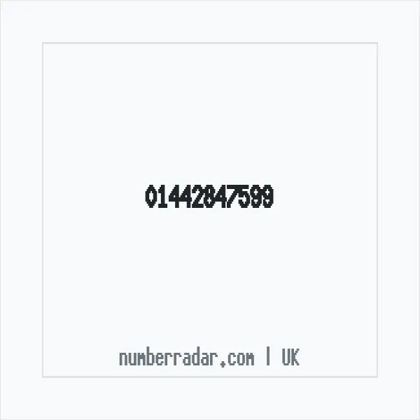 Reverse number check for +44 1442 847599 — who called me?