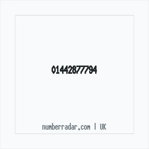 Reverse number check for +44 1442 877794 — who called me?
