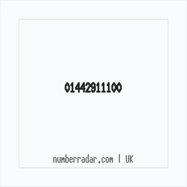 Reverse number check for +44 1442 911100 — who called me?