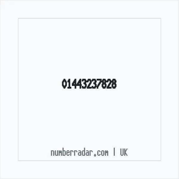 Reverse number check for +44 1443 237828 — who called me?
