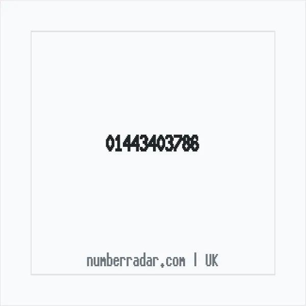 Reverse number check for +44 1443 403786 — who called me?