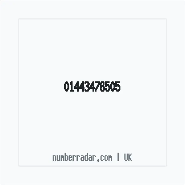 Reverse number check for +44 1443 476505 — who called me?