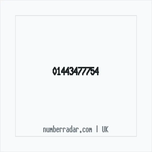 Reverse number check for +44 1443 477754 — who called me?