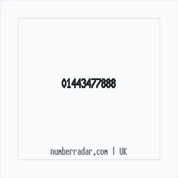 Reverse number check for +44 1443 477888 — who called me?