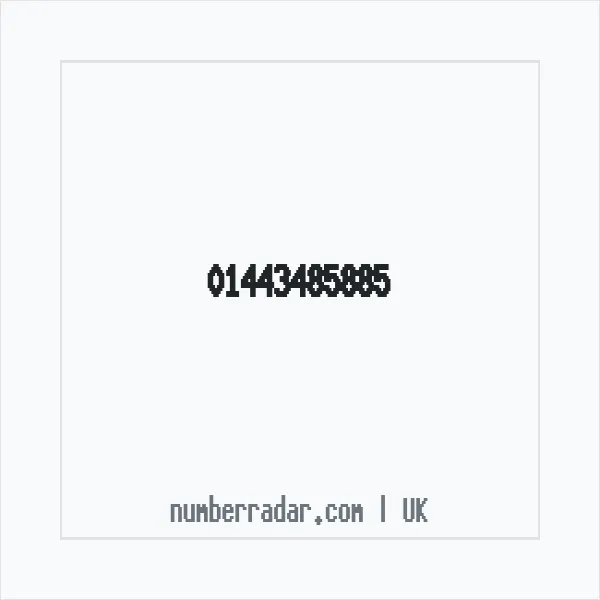 Reverse number check for +44 1443 485885 — who called me?