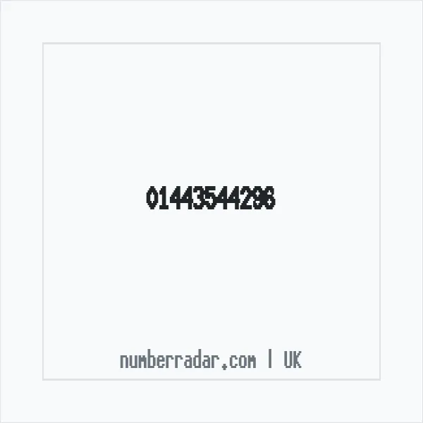 Reverse number check for +44 1443 544296 — who called me?