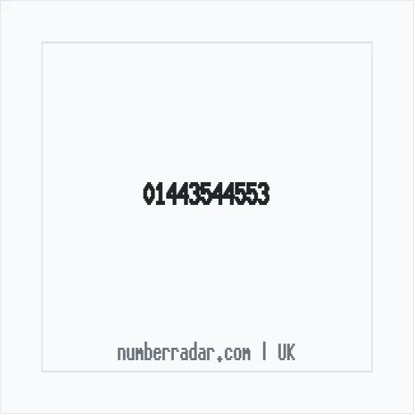 Reverse number check for +44 1443 544553 — who called me?