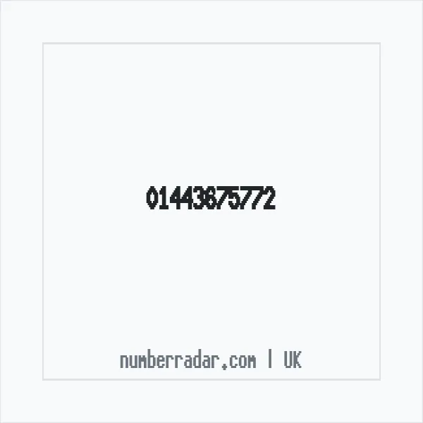 Reverse number check for +44 1443 675772 — who called me?