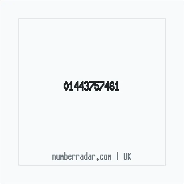 Reverse number check for +44 1443 757461 — who called me?