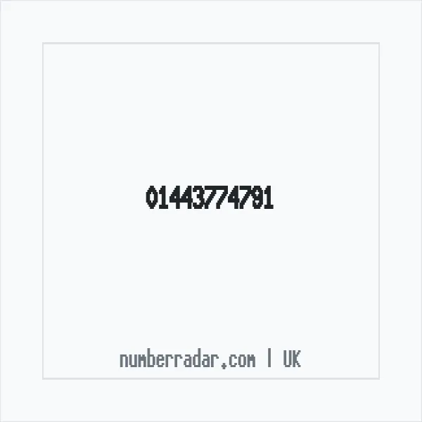 Reverse number check for +44 1443 774791 — who called me?