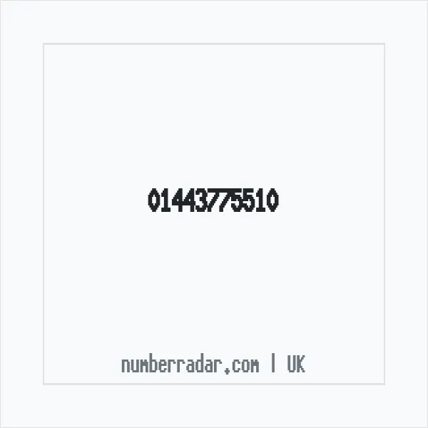 Reverse number check for +44 1443 775510 — who called me?