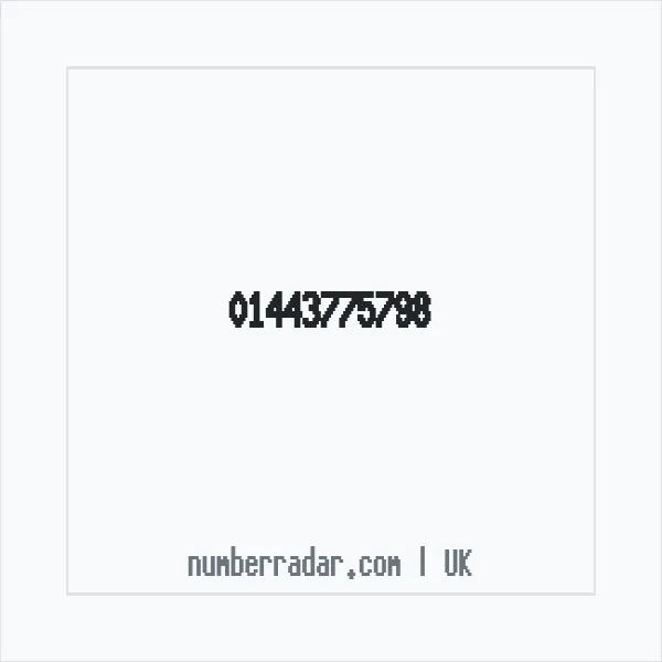 Reverse number check for +44 1443 775798 — who called me?