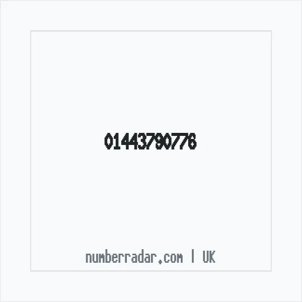 Reverse number check for +44 1443 790776 — who called me?