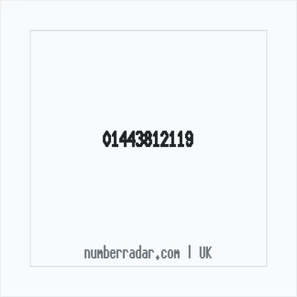 Reverse number check for +44 1443 812119 — who called me?