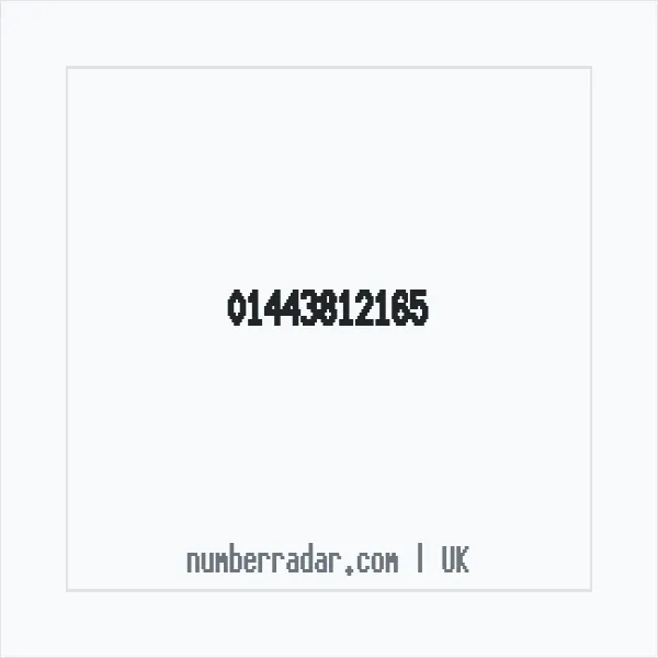 Reverse number check for +44 1443 812165 — who called me?