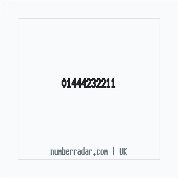 Reverse number check for +44 1444 232211 — who called me?
