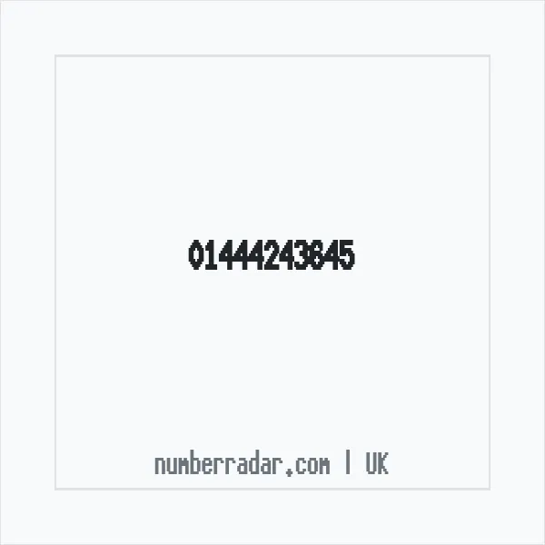Reverse number check for +44 1444 243645 — who called me?